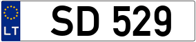 Trailer License Plate